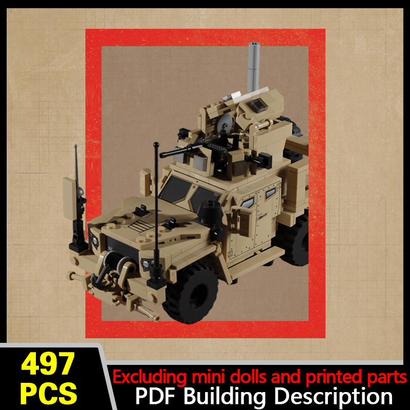 Heavy Equipment Game - M1278 Zware wapendrager Model MOC Bouwstenen