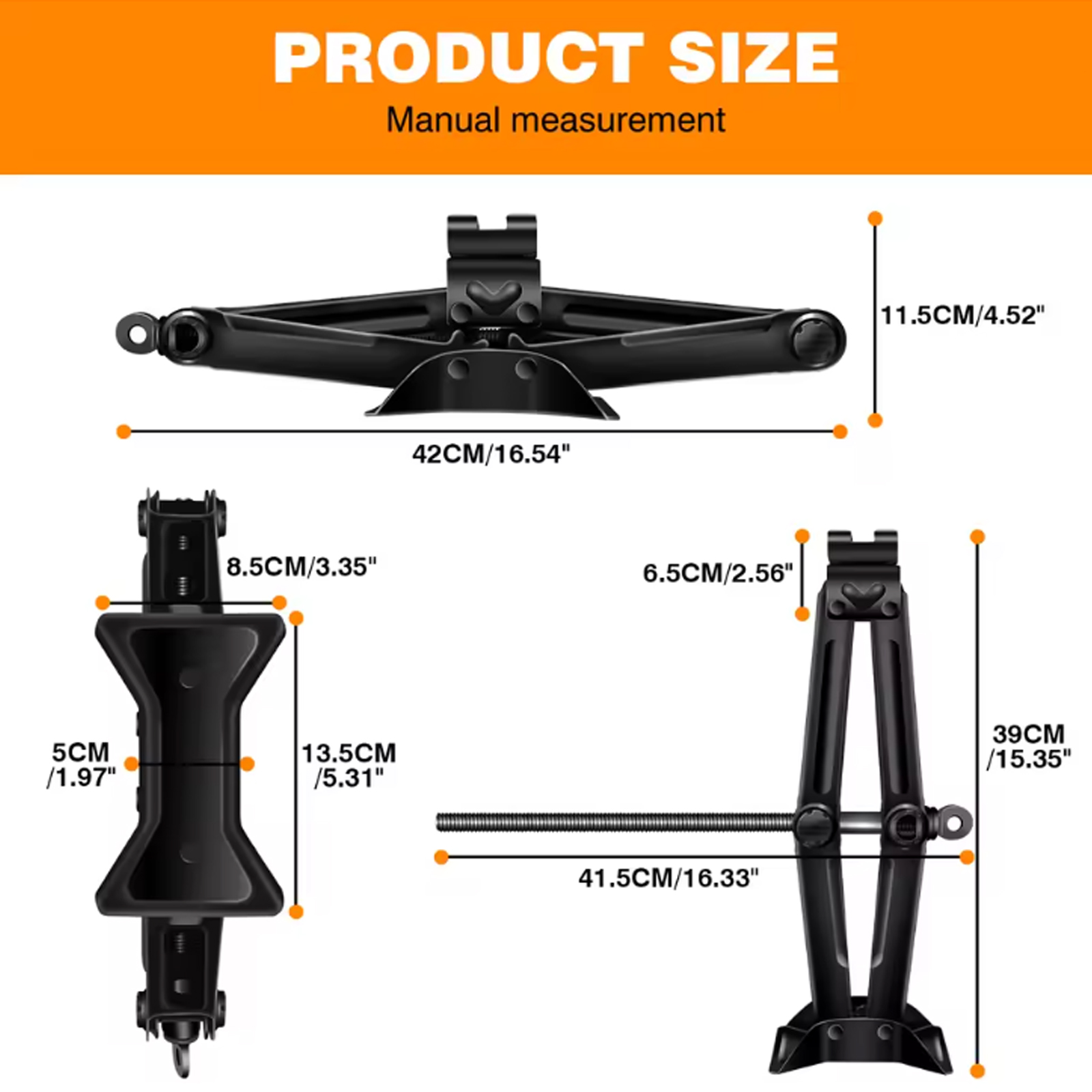 2 Ton (4409 lbs) Schaarhefbrug - Heavy Equipment Jack recensie en prijs
